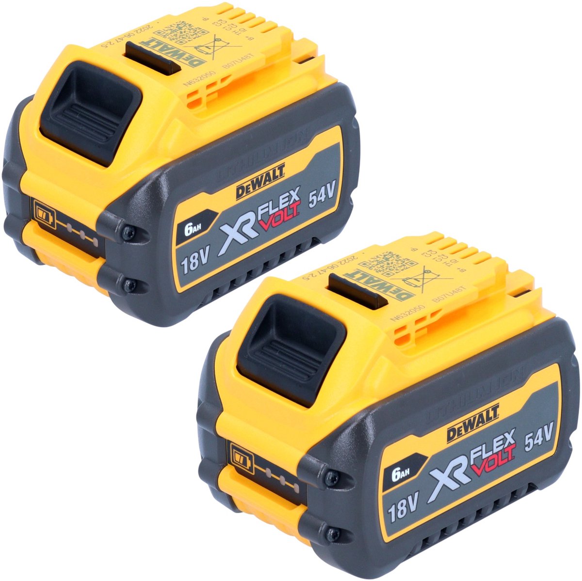 Dewalt dcb546t2 2x accu 6.0ah 54v xr flexvolt