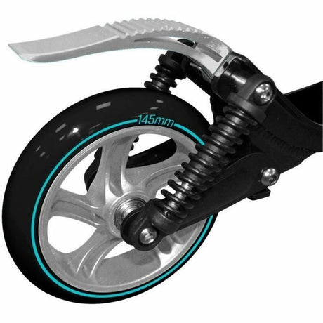 Skids control foldable double suspensions adjustable scooter 145mm carbone