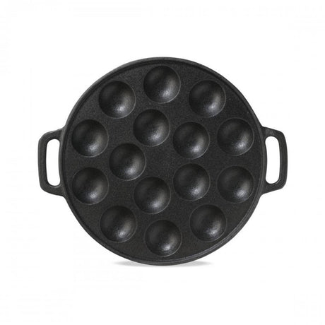 Merkloos sans marque imerial kitchen poffertjespan - gietijzer - ø25 cm
