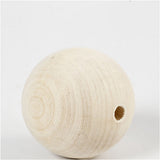 Creativ company houten kraal 6mm, 3st.