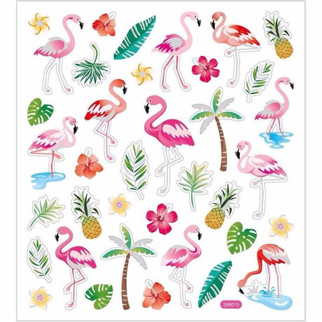 Creativ company http: www.cchobby.nl stickers-flamingo-vel-15x16-5-cm-ca-37-stuk-1-vel