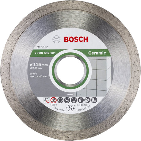 Bosch - diamantdoorslijpschijf standard for ceramic 115 x 22,23 x 1,6 x 7 mm