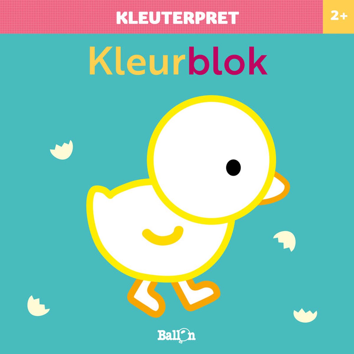 Ballon media kleuterpret kleurblok kuiken 2+