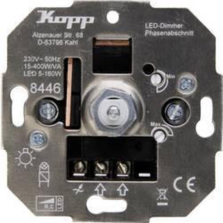 Kopp 844600004 dimmer (inbouw) geschikt voor lampen: gloeilamp, halogeenlamp, led-lamp