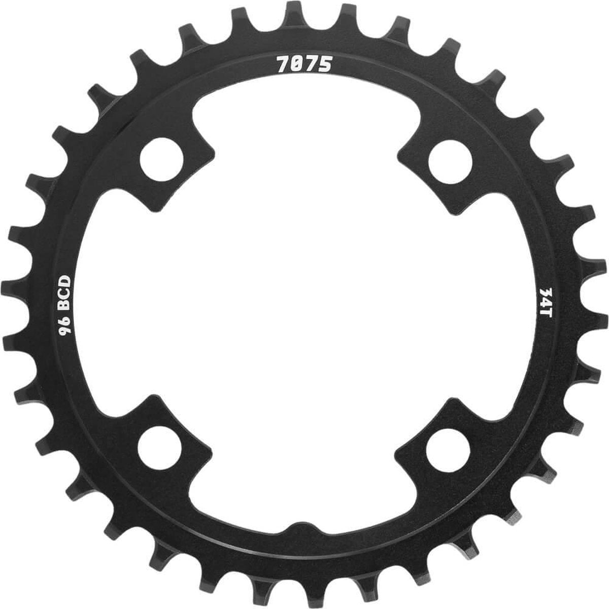Sunrace crmx kettingblad bcd-96 mm aluminium 34t zwart