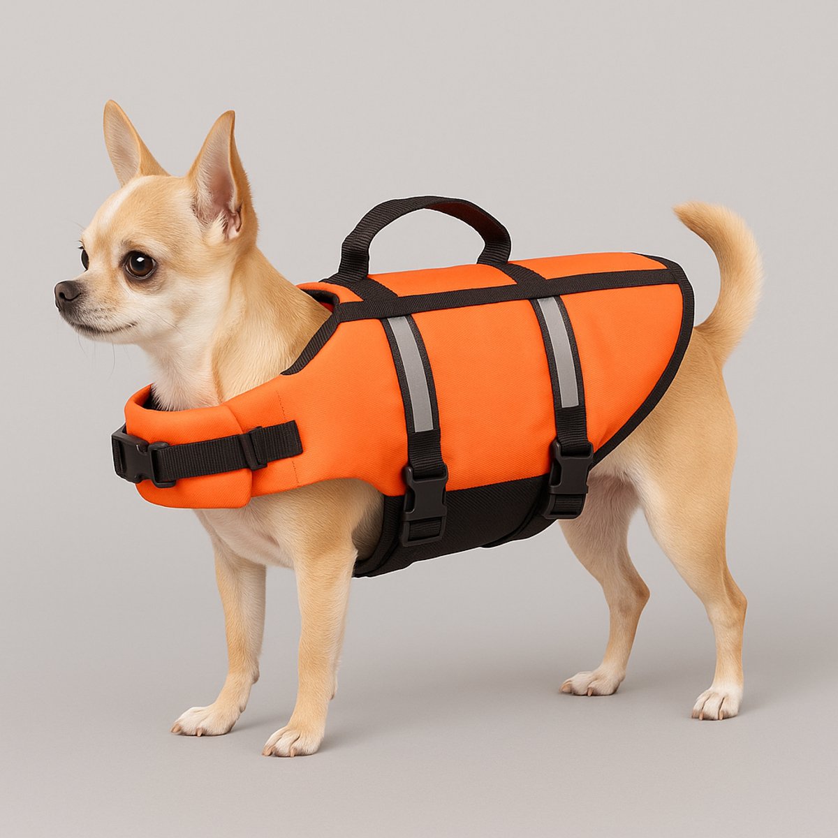 Flamingo hondenzwemvest – reddingsvest hond – honden zwemvest xs – zwemvest marinus – fluo oranje