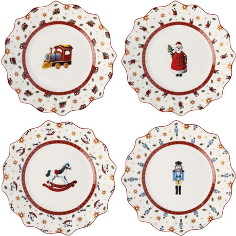 Merkloos sans marque villeroy boch toy's delight anniversary bord 24 cm 4 stuks
