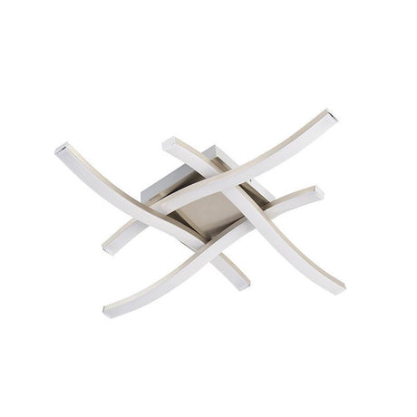 Rl live your light reality route - plafondlamp - nikkel mat - incl. 4x smd 5 w - plafondbevestiging - niet dimbaar