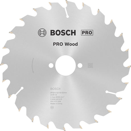 Bosch cirkzb opt 190x30x2,6 24t wz