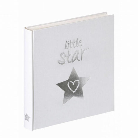 Walther uk-206 little star - babyalbum - formaat 28x30,5 cm - wit met zilveren folie opdruk