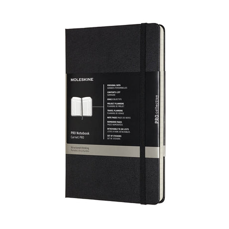 Moleskine professional notitieboek - large - hardcover - zwart