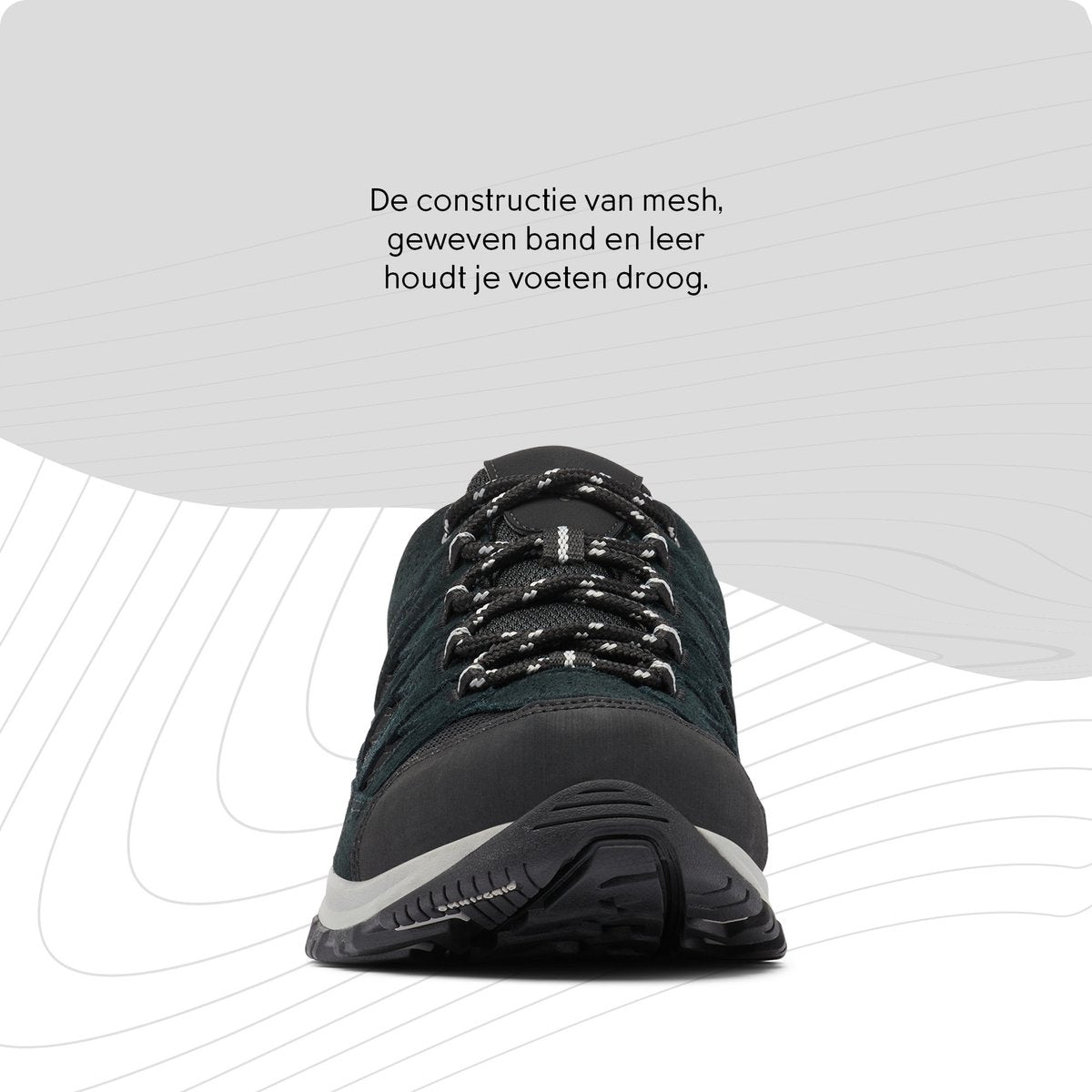 Columbia crestwood waterproof heren wandelschoenen - black