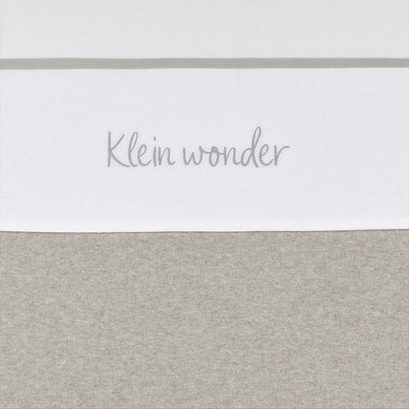Meyco baby klein wonder ledikant laken - greige - 100x150cm - 0.3 tog