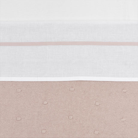 Meyco baby bies wieglaken - soft pink - 75x100cm - 0.3 tog
