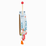 Small foot - houten duwfiguur papegaai lori met stok