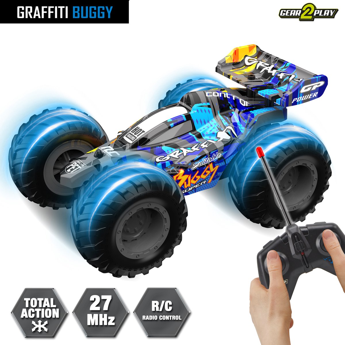 Gear2play rc graffity buggy 1:24 - big wheels