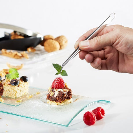 Gefu preciso keukentang - rvs pincet - 15,5 cm - precisietang voor decoratie serveren