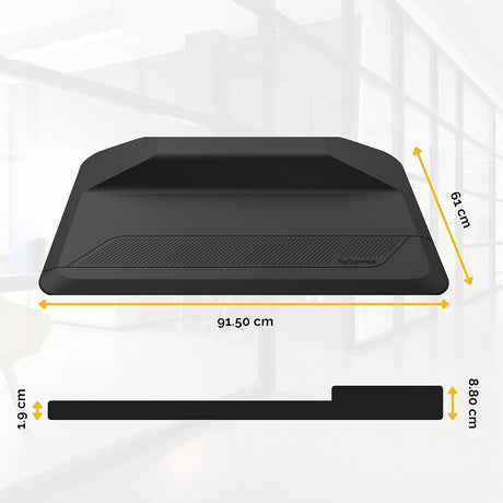 Fellowes zit-sta mat activefusion - zwart