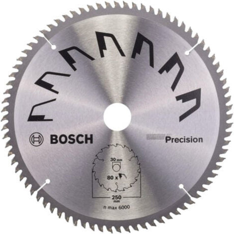Bosch cirkelzaagblad precision 250x2x30 -,t80 (1)