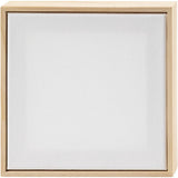 Creativ company gespannen canvas met lijst 280gr. 15,8x15,8cm - wit