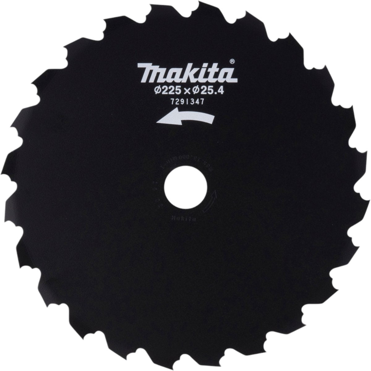 Makita beitelzaagblad 225 x 25,4 mm 24 tands staal ( 199872-9 ) voor accu bosmaaier ur 013 g
