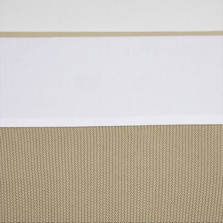 Meyco baby bies ledikant laken - sand - 100x150cm - 0.3 tog