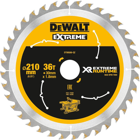 Dewalt dt99566 xr cirkelzaagblad 210x30mm 36t