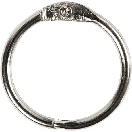 Creativ company cc boekbindersring 19 mm zilver 10 stuks