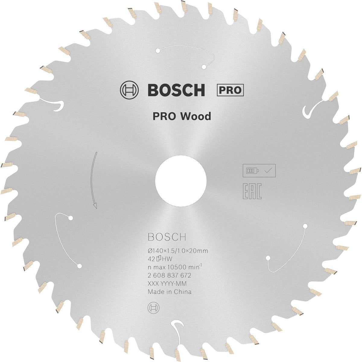 Bosch pro wood accuzaagblad voor cirkelzagen 140 x 1,5 x 20 mm - ...