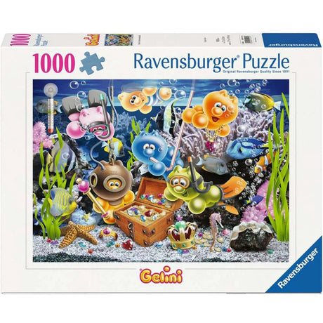 Ravensburger puzzel gelini onderwater plezier 1000 stukjes cartoon.