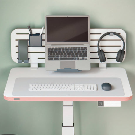 Leitz grote leren bureau onderlegger 70x36 cm - gerecycled leer - anti-slip - voor toetsenbord muis - grijs