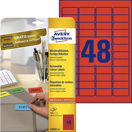 Merkloos sans marque avery l6038-20