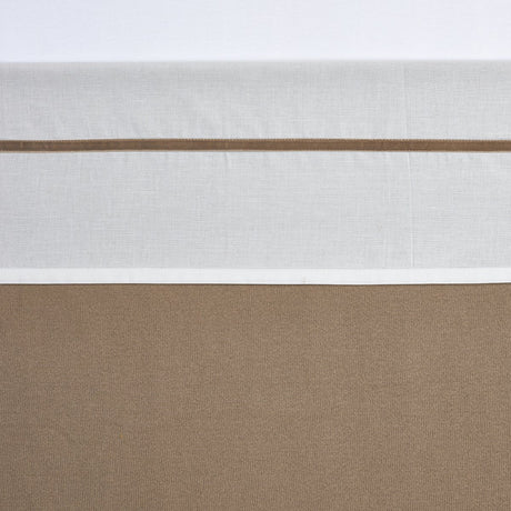 Meyco baby bies ledikant laken - taupe - 100x150cm - 0.3 tog