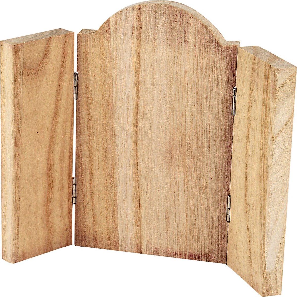 Creativ company creative houten drieluik ikoon 18 x 22 cm