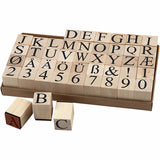 Creativ company houten stempelset, 45dlg.