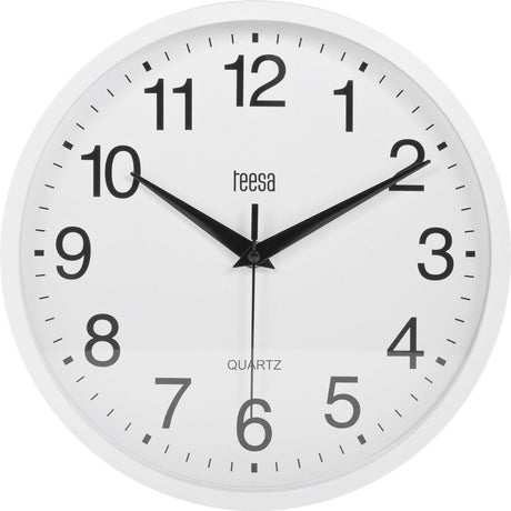 Teesa tsa0037 - wandklok - 25 cm - wit