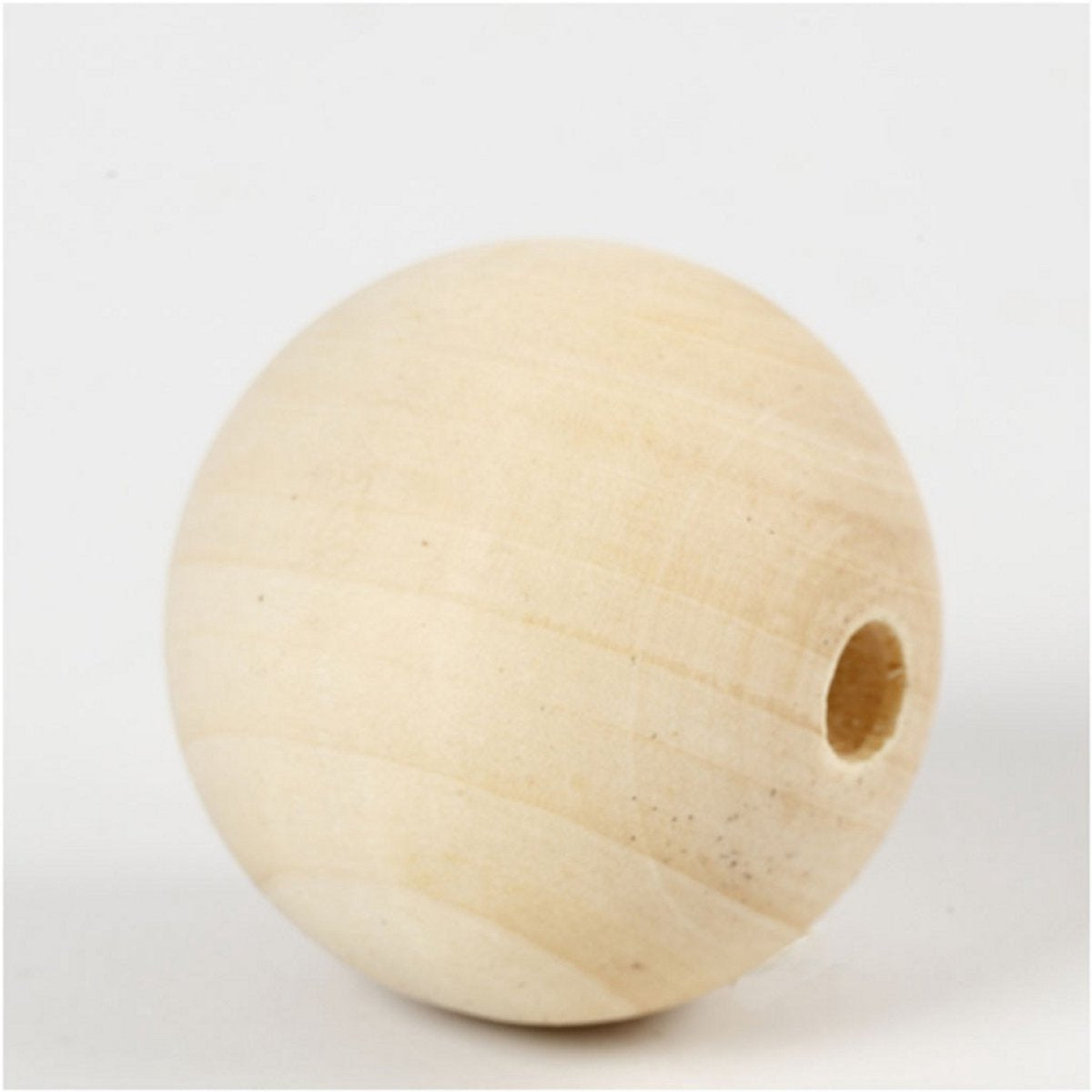 Creativ company houten kralen 40 mm naturel 6 stuks