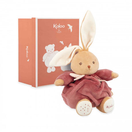 Kaloo patapouf - knuffel - konijn - bordeaux kleur - 17 cm.