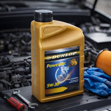 Dunlop motorolie synthetisch powertec 5w-30 1 liter