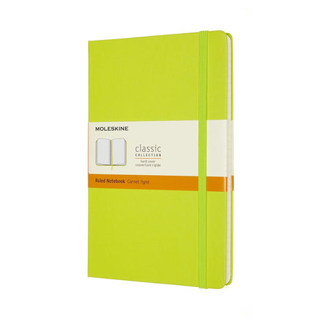 Moleskine classic notitieboek - large - hardcover - gelinieerd - citroen groen