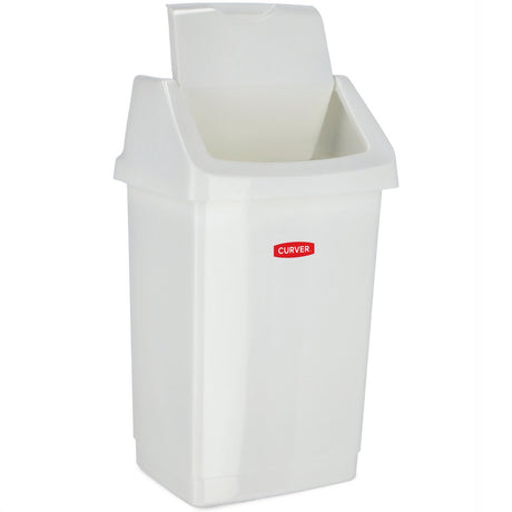 Curver vuilnisbak ”click-it” 25l, plastic, wit, 32,5 x 26,5 x 50,5 cm