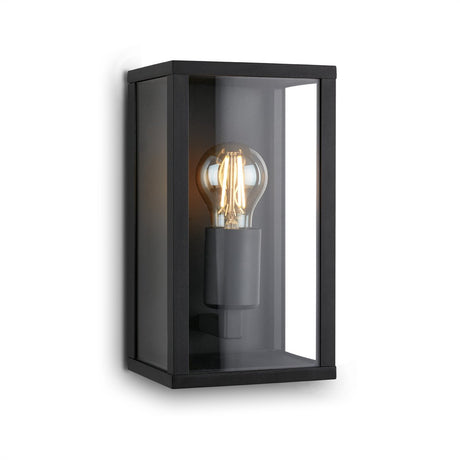Briloner luanda - wandlamp voor buiten en binnen - e27 fitting - zwart - metaal - buitenverlichting - ip44 - 26 x 14 x 13,5 cm