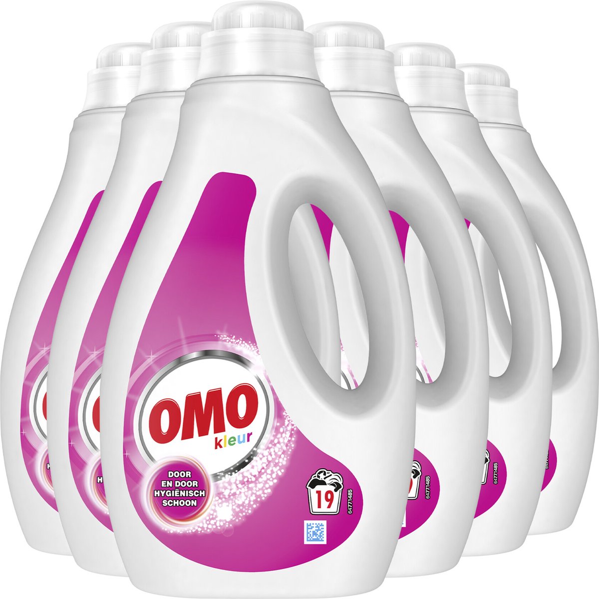 Omo - vloeibaar wasmiddel - kleur - 6 flessen - 114 wasbeurten - voordeelverpakking