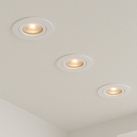 Calex slimme inbouwspot - smart led downlight dimbaar - kantelbaar - warm wit licht - wit