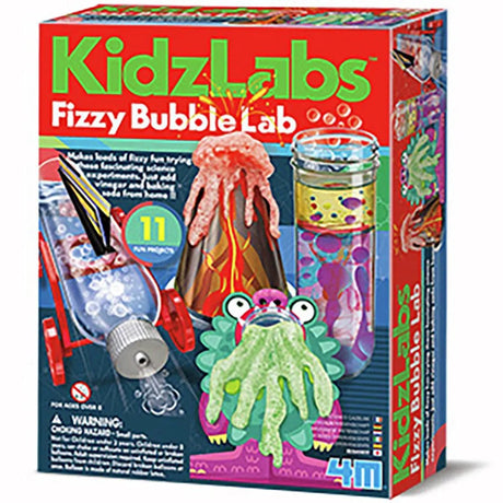 4m wetenschap en spel - jouw bruisend bubbel labo - 11 experimenten - scheikunde - kidzlabs - 5 jaar