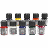 Creativ company glass color transparant glasverf kleur, 10x30ml