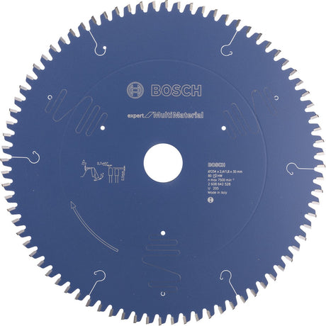 Bosch - cirkelzaagblad expert for multi material 254 x 30 x 2,4 mm, 80