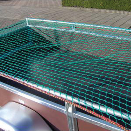 Carpoint aanhangernet – aanhangwagennet - 250x350cm twisted - gemakkelijk te spannen met 4mm elastische rand
