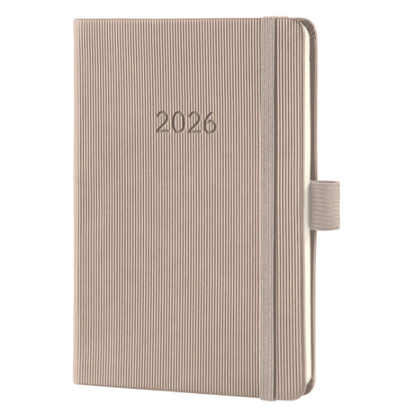 Sigel weekagenda 2026 conceptum - formaat a6 - taupe - hardcover - si-c2661