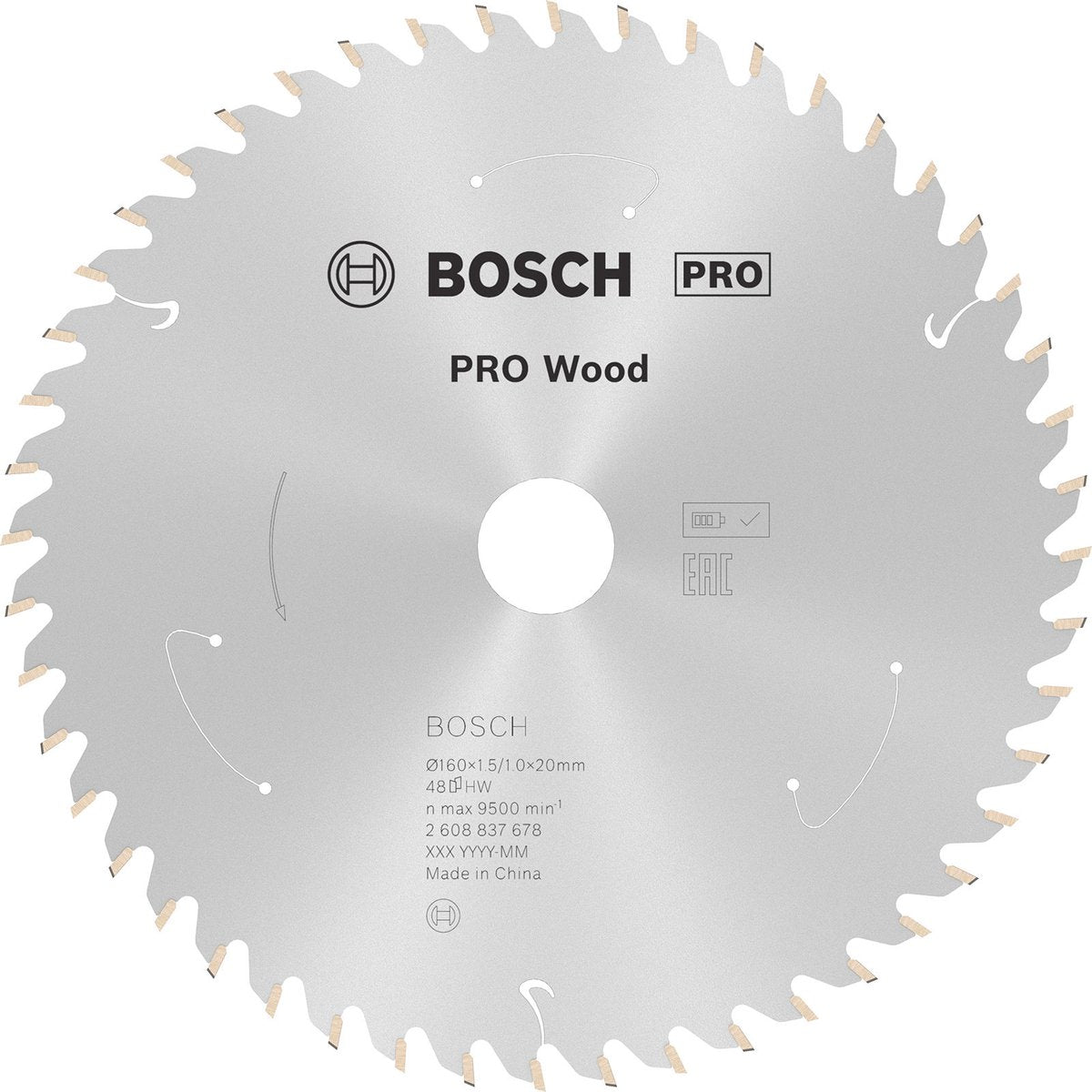 Bosch pro wood accuzaagblad voor cirkelzagen 160 x 1,5 x 20 mm - ...